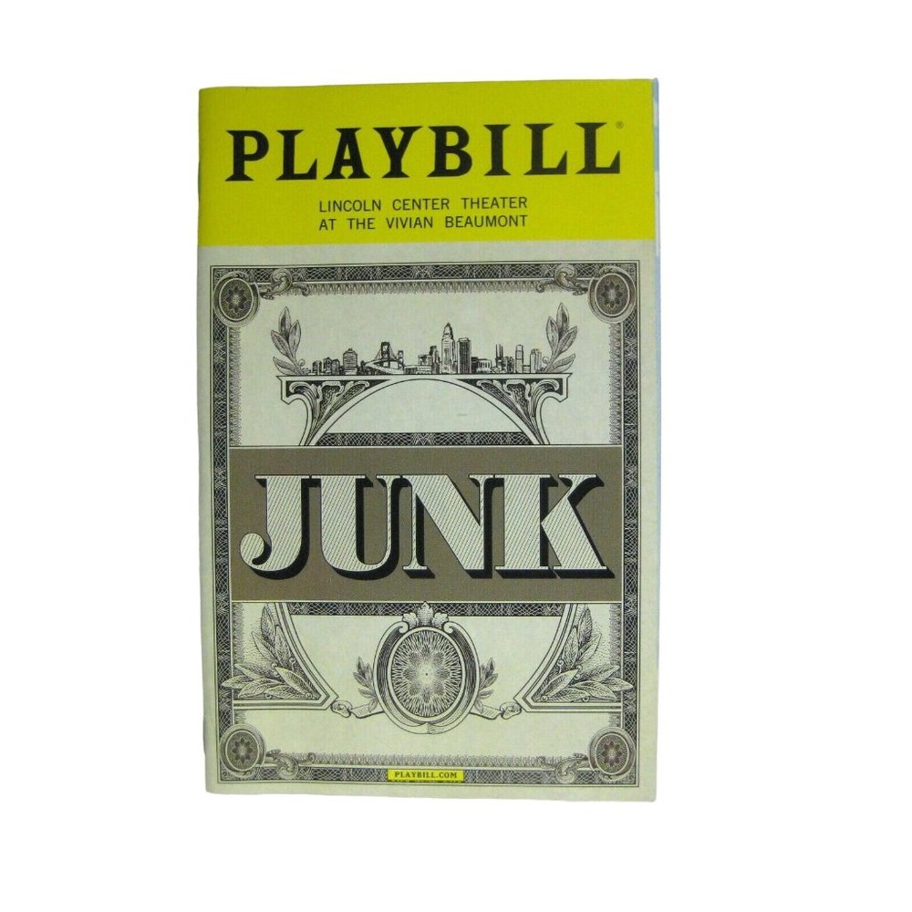 Junk Playbill Opening Night November 2017 Stephen Pasquale Stephanie Umoh NYC